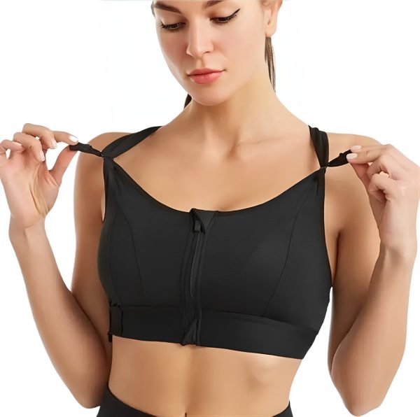 F China Heavy Sports Bra - Black